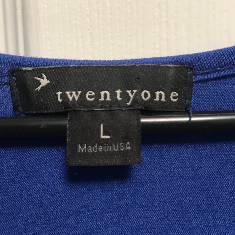TwentyOne Royal Blue Soft Slouchy Top - Picture 4 of 5
